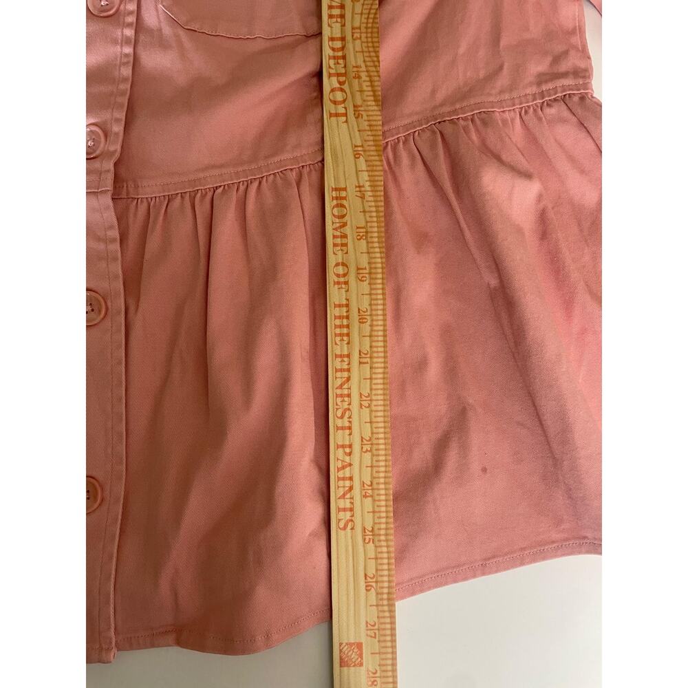 TORRID 3X New Pink Peplum Button Front Utility Shacket Jacket Pockets NWT - Picture 6 of 8